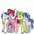 Size: 6000x6000 | Tagged: safe, artist:chelseawest, oc, oc only, oc:azure sparkle, oc:emerald flash, oc:mi amore rose heart, oc:mi amore ruby heart, alicorn, pony, absurd resolution, baby, baby pony, cousins, female, male, mare, mare do wellicorn, offspring, offspring's offspring, parent:oc:glimmering shield, parent:oc:mi amore rose heart, parent:princess flurry heart, petalverse, simple background, stallion, transparent background