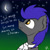 Size: 1920x1920 | Tagged: safe, artist:valthonis, oc, oc only, oc:lovely night, bat pony, pony, male, moon, night, solo, stallion, stars