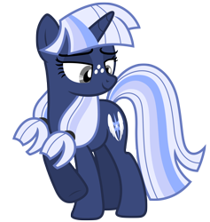 Size: 5768x6082 | Tagged: safe, artist:estories, oc, oc only, oc:silverlay, original species, pony, umbra pony, unicorn, g4, absurd resolution, female, mare, simple background, solo, transparent background, vector