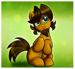 Size: 1543x1431 | Tagged: safe, artist:princesssilverglow, oc, oc only, pony, beard, cute, facial hair, solo