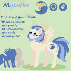 Size: 3000x3000 | Tagged: safe, artist:timser_, oc, oc only, oc:moonfire eclipse, original species, pegasus, pony, commission, female, high res, pegasus oc, reference sheet, smiling, solo, ych result