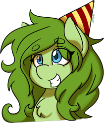 Size: 1280x1523 | Tagged: safe, artist:spheedc, oc, oc only, oc:lief, pegasus, pony, commission, digital art, hat, party hat, simple background, solo, transparent background