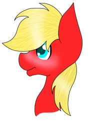 Size: 720x960 | Tagged: safe, artist:souly-cat, oc, oc only, earth pony, pony, blushing, bust, earth pony oc, simple background, solo, transparent background