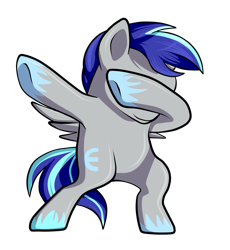 Size: 2480x2690 | Tagged: safe, oc, oc only, oc:aspen volare, pegasus, pony, dab, high res, male, mopar, simple background, solo, transparent background