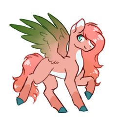 Size: 800x800 | Tagged: safe, artist:flaming-trash-can, oc, oc only, pegasus, pony, art trade, simple background, solo