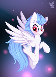 Size: 1118x1519 | Tagged: safe, artist:omi, oc, oc only, oc:niveous, pegasus, pony, cute, male, solo, spread wings, stallion, wings