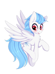 Size: 3538x4804 | Tagged: safe, artist:omi, oc, oc only, oc:niveous, pegasus, pony, 2020 community collab, derpibooru community collaboration, cute, male, solo, spread wings, stallion, transparent background, wings