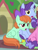 Size: 239x314 | Tagged: safe, screencap, berry blend, berry bliss, november rain, peppermint goldylinks, pegasus, pony, unicorn, g4, teacher of the month (episode), spoiler:interseason shorts, background pony, cropped, duo focus, female, friendship student, male, mare, ponies sitting next to each other, sitting, stallion