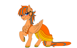 Size: 1920x1200 | Tagged: safe, artist:brainiac, derpibooru exclusive, oc, oc only, oc:cold front, pegasus, pony, 2020 community collab, derpibooru community collaboration, chest fluff, clothes, crossdressing, dress, ear piercing, earring, eyeshadow, jewelry, makeup, male, pegasus oc, piercing, simple background, solo, stallion, transparent background
