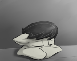 Size: 336x269 | Tagged: safe, artist:d.w.h.cn, octavia melody, earth pony, pony, g4, eyes closed, female, mare, solo