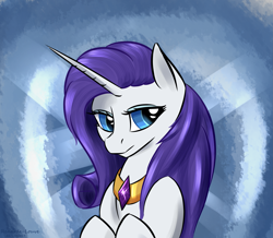 Size: 2477x2160 | Tagged: safe, artist:renarde-louve, rarity, pony, unicorn, g4, abstract background, female, high res, mare, solo