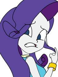 Size: 907x1200 | Tagged: safe, artist:treble clefé, rarity, equestria girls, g4, bracelet, female, jewelry, looking back, simple background, solo, transparent background, vector