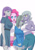Size: 848x1200 | Tagged: safe, artist:brother-tico, limestone pie, marble pie, maud pie, pinkie pie, equestria girls, g4, breasts, busty limestone pie, busty marble pie, busty maud pie, busty pie sisters, busty pinkie pie, clothes, colored pupils, equestria girls-ified, female, geode of sugar bombs, happy, humanized, magical geodes, midriff, pie sisters, siblings, simple background, sisters, smiling, white background