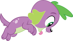 Size: 2882x1620 | Tagged: safe, alternate version, artist:efernothedragon, derpibooru exclusive, edit, editor:slayerbvc, vector edit, spike, spike the regular dog, dog, equestria girls, equestria girls series, g4, accessory-less edit, cute, male, missing accessory, puppy, simple background, solo, spikabetes, transparent background, vector