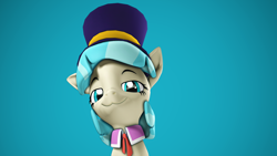 Size: 3840x2160 | Tagged: safe, artist:xppp1n, coco pommel, g4, 3d, a hat in time, hat, hat kid, high res, reaction image, simple background, smug