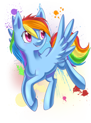 Size: 672x906 | Tagged: safe, artist:ls_skylight, rainbow dash, pony, g4, female, simple background, solo, transparent background