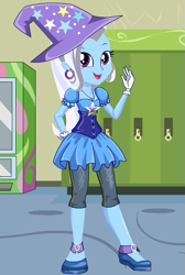 Size: 403x599 | Tagged: safe, artist:fistron, trixie, equestria girls, g4, witch