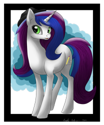 Size: 1000x1200 | Tagged: safe, artist:dreamyartcosplay, oc, oc only, pony, unicorn, female, hat, horn, mare, simple background, solo, transparent background, unicorn oc