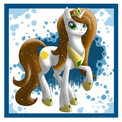 Size: 2000x2000 | Tagged: safe, artist:dreamyartcosplay, oc, oc only, oc:princess aira, pony, unicorn, ethereal mane, high res, hoof shoes, horn, jewelry, raised hoof, simple background, solo, starry mane, tiara, transparent background, unicorn oc