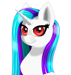 Size: 500x535 | Tagged: safe, artist:auroraswirls, oc, oc only, oc:notefly, pony, unicorn, bust, female, horn, mare, simple background, smiling, solo, transparent background, unicorn oc