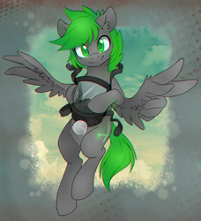 Size: 2000x2194 | Tagged: safe, artist:ls_skylight, oc, oc only, pony, gas mask, high res, mask, solo