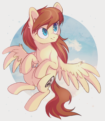Size: 690x800 | Tagged: safe, artist:ls_skylight, oc, oc only, pegasus, pony, female, flying, mare, solo