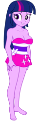 Size: 1400x4400 | Tagged: safe, edit, editor:ah96, twilight sparkle, equestria girls, g4, my little pony equestria girls, barefoot, big breasts, breast edit, breasts, busty twilight sparkle, cleavage, clothes, dress, fall formal outfits, feet, female, miniskirt, ms paint, sexy, simple background, skirt, twilight ball dress, white background