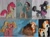 Size: 1600x1182 | Tagged: safe, artist:crazyditty, gallop j. fry, georgia, li'l cheese, luster dawn, river song, yelena, earth pony, griffon, kirin, pony, unicorn, yak, g4, the last problem, female, filly, future six, irl, luster five, older gallop j. fry, photo, plushie