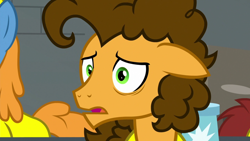 Size: 1920x1080 | Tagged: safe, screencap, cheese sandwich, giggleberry, earth pony, pony, g4, the last laugh, background pony, female, male, mare, solo focus, stallion, unnamed character, unnamed pony