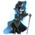 Size: 437x437 | Tagged: safe, artist:crimmharmony, oc, oc only, oc:frontier justice, oc:shadow spade, pony, unicorn, fallout equestria, fallout equestria: kingpin, armor, armored legs, aura, beauty mark, bipedal, black eyeshadow, blank, blank of rarity, blue eyes, clothes, commissioner:genki, detective, discharge, eyeshadow, fedora, female, hat, horn, justice mare, lawbringer, magic, makeup, mane highlights, mare, messy mane, mutation, pipboy, pipbuck, scar, shoes, simple background, solo, split-personality merge, swordstick, transparent background, trenchcoat, unicorn oc, wet mane