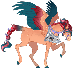 Size: 875x827 | Tagged: safe, artist:bijutsuyoukai, oc, oc only, pegasus, pony, colored wings, male, multicolored wings, parent:flash magnus, parent:somnambula, parents:magnambula, simple background, solo, stallion, transparent background, wings