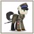 Size: 1024x1024 | Tagged: safe, artist:brony-works, earth pony, pony, clothes, male, officer, poland, simple background, solo, stallion, uniform, white background, world war ii