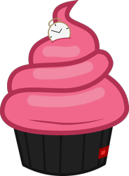 Size: 1600x2178 | Tagged: safe, artist:dialliyon, oc, oc:macdolia, cupcake, food, no pony, simple background, transparent background
