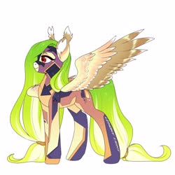 Size: 3000x3000 | Tagged: safe, artist:helemaranth, artist:skitsroom, oc, oc only, oc:lemony light, pegasus, pony, clothes, collaboration, flight suit, high res, solo