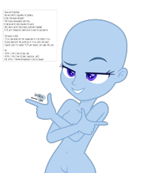 Size: 2500x2957 | Tagged: safe, artist:doraair, oc, oc only, equestria girls, g4, bald, base, dreamworks face, finger gun, finger guns, high res, simple background, smiling, smirk, solo, text, transparent background