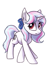 Size: 800x1200 | Tagged: safe, artist:ravistdash, derpibooru exclusive, oc, oc only, oc:moontrace, pony, unicorn, 2020 community collab, derpibooru community collaboration, crossed legs, female, hairband, mare, ribbon, simple background, solo, standing, transparent background