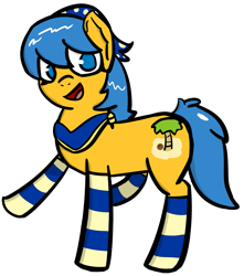 Size: 2065x2333 | Tagged: safe, artist:faintshadow, oc, oc only, oc:ramona, earth pony, pony, bandana, clothes, cutie mark, high res, socks, solo, striped socks