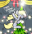 Size: 2560x2700 | Tagged: dead source, safe, artist:php142, derpy hooves, pegasus, pony, g4, bow, christmas, christmas lights, christmas tree, cute, derpy star, female, high res, holiday, mare, solo, spread wings, text, tree, wings