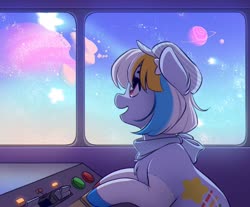 Size: 1060x877 | Tagged: safe, artist:katputze, oc, oc only, earth pony, pony, solo, space, surreal