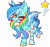 Size: 4365x4072 | Tagged: safe, artist:_spacemonkeyz_, oc, oc only, oc:star zipper, bat pony, pony, absurd resolution, bat pony oc, ethereal mane, female, mare, one eye closed, simple background, solo, starry mane, transparent background, wink