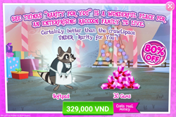 Size: 1556x1034 | Tagged: safe, gameloft, softpad, raccoon, g4, my little pony: magic princess, advertisement, costs real money, crack is cheaper, introduction card, sale