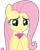 Size: 2341x2919 | Tagged: safe, artist:sketchmcreations, fluttershy, pegasus, pony, g4, the ending of the end, donut, female, food, frown, high res, mare, simple background, solo, transparent background, vector, worried