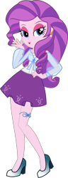 Size: 3214x8364 | Tagged: safe, artist:shootingstarsentry, oc, oc only, oc:bella, equestria girls, g4, absurd resolution, clothes, ear piercing, earring, female, high heels, jewelry, not rarity, offspring, parent:rarity, parent:trenderhoof, parents:trenderity, piercing, shoes, simple background, solo, transparent background, vector