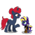 Size: 1800x1800 | Tagged: safe, artist:ponkus, oc, oc:bone breaker, oc:void flight, pegasus, pony, unicorn, fallout equestria, fallout equestria: kingpin, fallout equestria: lynchpin, armor, blank flank, boots, bun, collaboration, counseling, cute face, cutie mark, ex-raider, female, filly, green eyes, happy, heterochromia, horn, jolly roger, mare, messy mane, orange eye, purple eye, raider, raised hoof, red hair, shoes, simple background, smiling, smiling jack pirates, too cute, transparent background, unicorn oc, wasteland encounters