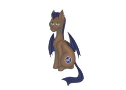 Size: 2800x2000 | Tagged: safe, oc, oc only, oc:cloak & dagger, oc:distant echo, bat pony, pony, 2020 community collab, derpibooru community collaboration, bat pony oc, high res, male, simple background, sitting, solo, torn ear, transparent background