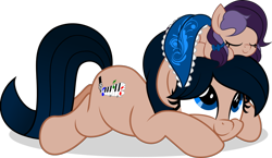 Size: 800x463 | Tagged: safe, artist:jhayarr23, oc, oc only, oc:crescend cinnamon, oc:lavender adagio, earth pony, pony, cute, duo, female, filly, mare, mother and daughter, ponies riding ponies, pony hat, prone, riding, show accurate, simple background, transparent background