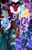 Size: 1200x1855 | Tagged: safe, artist:tomocreations, artist:tomoyuki, adagio dazzle, aria blaze, discord, king sombra, lord tirek, nightmare moon, queen chrysalis, sonata dusk, starlight glimmer, trixie, alicorn, centaur, changeling, changeling queen, draconequus, pony, siren, unicorn, g4, alicorn amulet, antagonist, fangs, female, sharp teeth, staff, staff of sameness, teeth, the dazzlings, villains of equestria