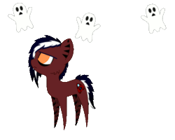 Size: 500x400 | Tagged: safe, artist:auroraswirls, oc, oc only, oc:private i, earth pony, ghost, pony, animated, base used, chibi, earth pony oc, gif, looking up, male, simple background, solo, stallion, transparent background