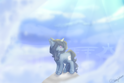 Size: 2413x1613 | Tagged: safe, artist:honeybbear, oc, oc only, oc:moonheart, pony, unicorn, cloud, female, mare, simple background, solo, transparent background