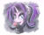 Size: 2048x1638 | Tagged: safe, artist:sugar morning, starlight glimmer, pony, unicorn, g4, alternate hairstyle, bubblegum, clothes, emo, female, food, goth, gum, pigtails, solo, teenage glimmer, teenager, twintails, younger